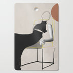 Minimalist Girl3 Cutting Board Gallery Image 1