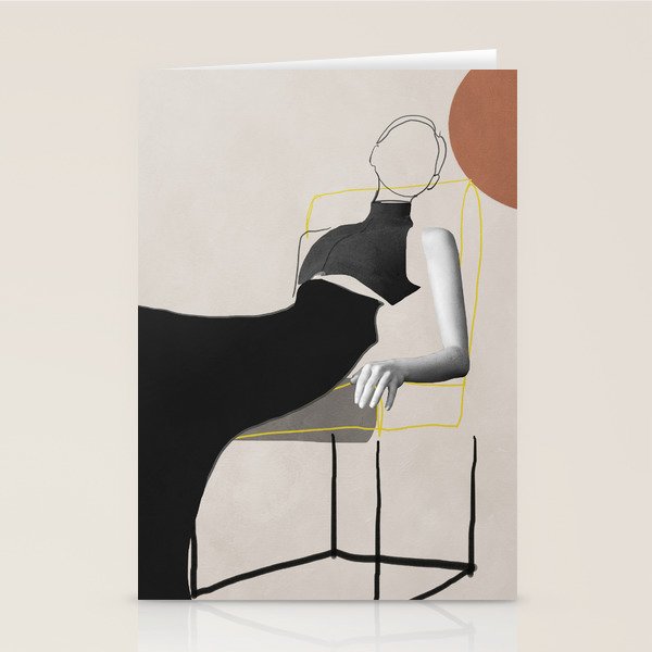 Minimalist Girl3 Stationery Card Gallery Image 2