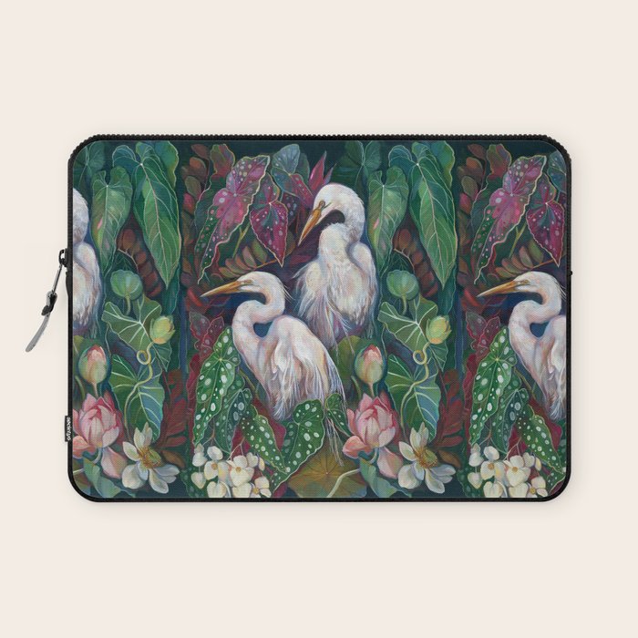 Begonia Egret  Laptop Sleeve Gallery Image 1