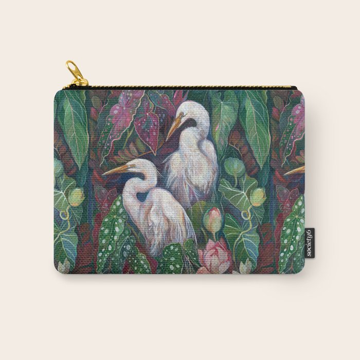 Begonia Egret  Carry All Pouch Gallery Image 1