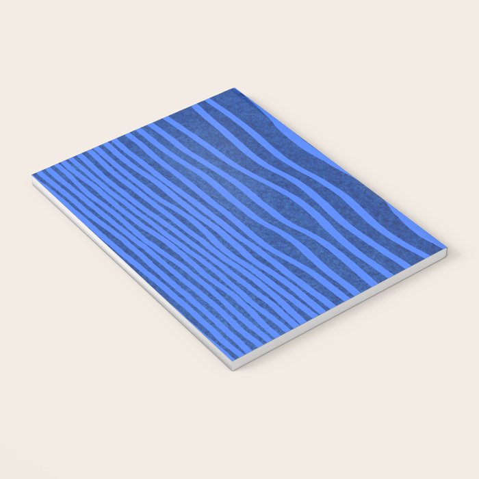 Wavy Stripes in Blue Notebook Gallery Image 3
