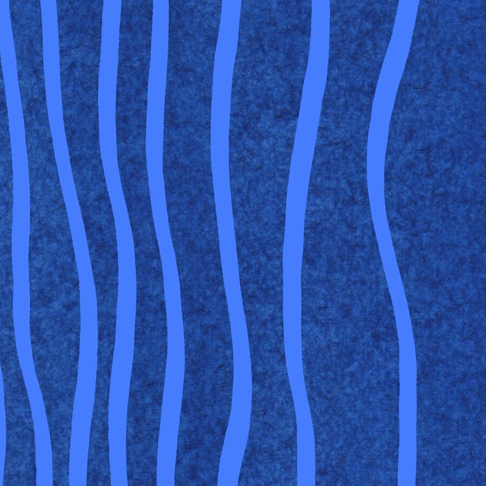 Wavy Stripes in Blue Coffee Mug Gallery Image 2