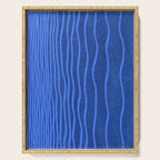 Wavy Stripes in Blue Serving Tray Gallery Image 1