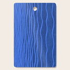 Wavy Stripes in Blue Cutting Board Gallery Image 1
