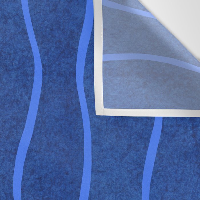 Wavy Stripes in Blue Wall Tapestry Gallery Image 3