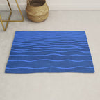 Wavy Stripes in Blue Rug Gallery Image 1