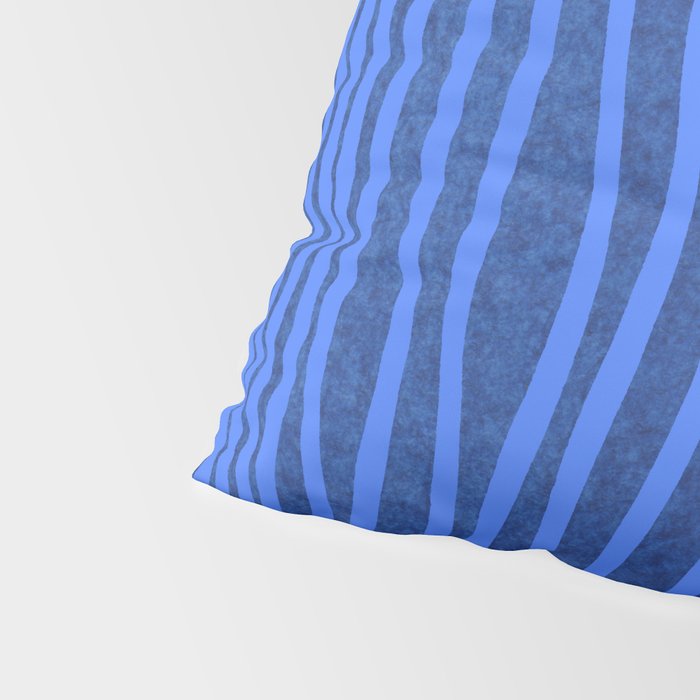 Wavy Stripes in Blue Pillow Sham Gallery Image 4