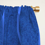 Wavy Stripes in Blue Window Curtain Gallery Image 2