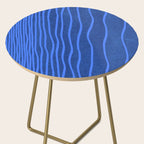 Wavy Stripes in Blue Side Table Gallery Image 2