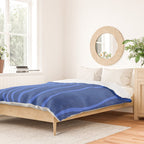 Wavy Stripes in Blue Duvet Cover Gallery Image 2