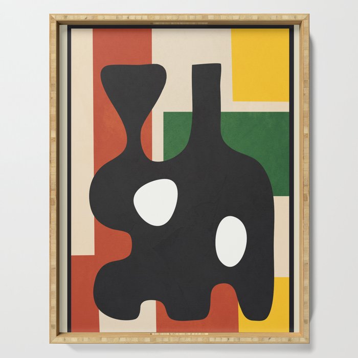 Abstract Art Vase 17 Serving Tray Gallery Image 1