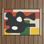 Abstract Art Vase 17 Outdoor Rug Gallery Image 1