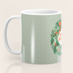 Happy Holidays Christmas Wreath Coffee Mug Gallery Image 3
