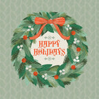Happy Holidays Christmas Wreath Coffee Mug Gallery Image 2