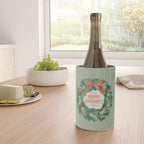 Happy Holidays Christmas Wreath Wine Chiller Gallery Image 4