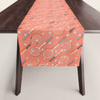 Retro Tennis on Clay Table Runner Gallery Image 1