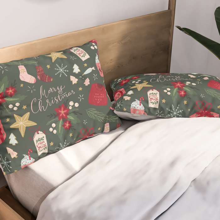 Merry Christmas Pillow Sham Gallery Image 2