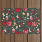 Merry Christmas Outdoor Rug Gallery Image 1