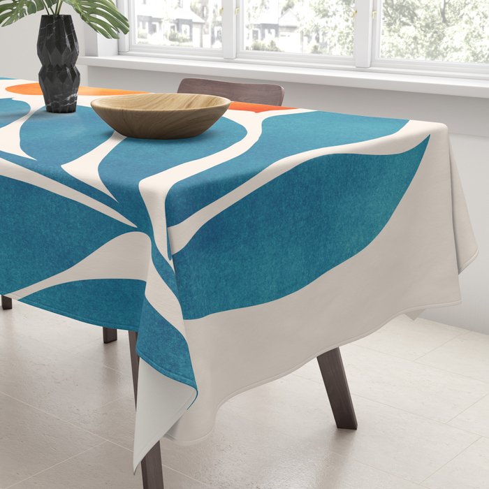 Teal Garden Sunset Tablecloth Gallery Image 3