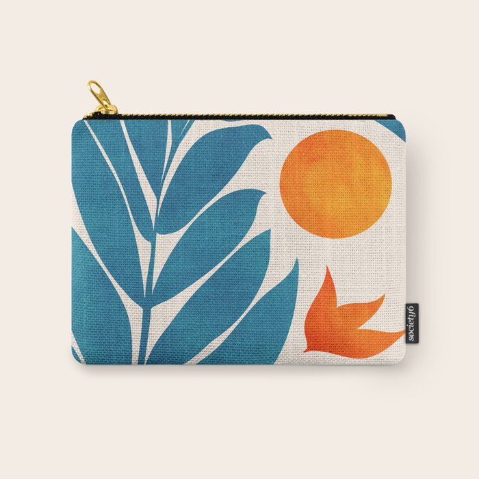 Teal Garden Sunset Carry All Pouch Gallery Image 1
