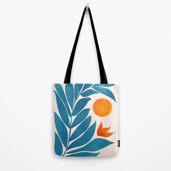 Teal Garden Sunset Tote Bag Gallery Image 2