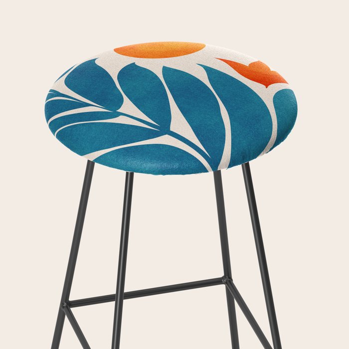 Teal Garden Sunset Stool Gallery Image 2