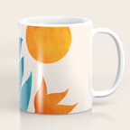 Teal Garden Sunset Coffee Mug Gallery Image 1