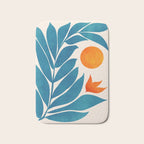 Teal Garden Sunset Bath Mat Gallery Image 1