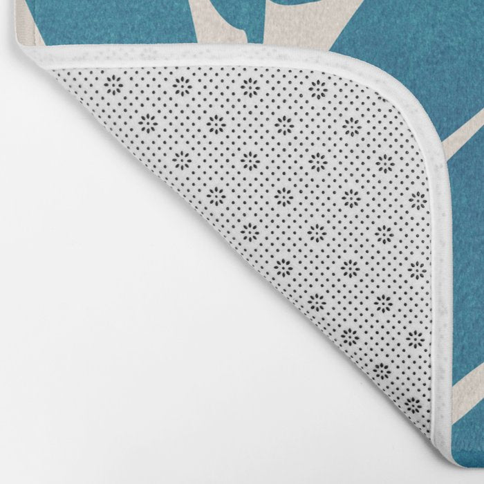 Teal Garden Sunset Bath Mat Gallery Image 2