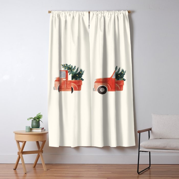 Back Home for Christmas Window Curtain Gallery Image 1