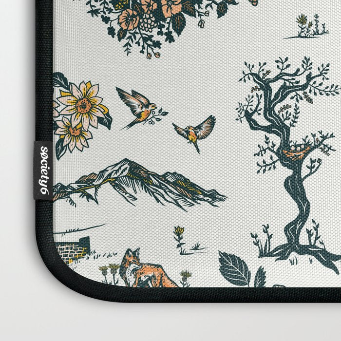 Yellowstone National Park Travel Pattern Design Laptop Sleeve Gallery Image 3