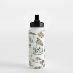 Yellowstone National Park Travel Pattern Design Water Bottle Gallery Image 2