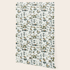 Yellowstone National Park Travel Pattern Design Wallpaper Gallery Image 2