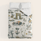 Yellowstone National Park Travel Pattern Design Duvet Cover Gallery Image 6