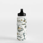 Yellowstone National Park Travel Pattern Design Water Bottle Gallery Image 3