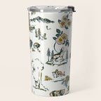 Yellowstone National Park Travel Pattern Design Travel Mug Gallery Image 2