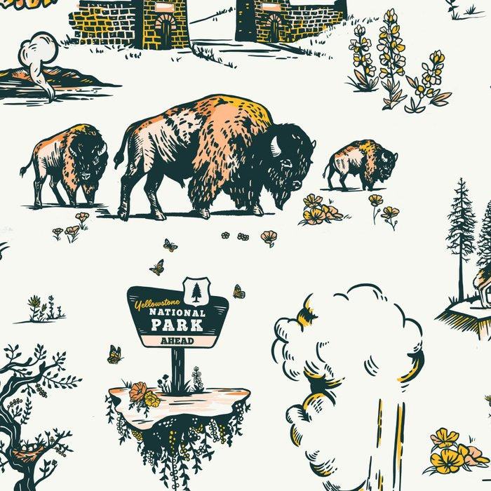 Yellowstone National Park Travel Pattern Design Coffee Mug Gallery Image 2