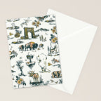 Yellowstone National Park Travel Pattern Design Stationery Card Gallery Image 2