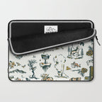 Yellowstone National Park Travel Pattern Design Laptop Sleeve Gallery Image 2