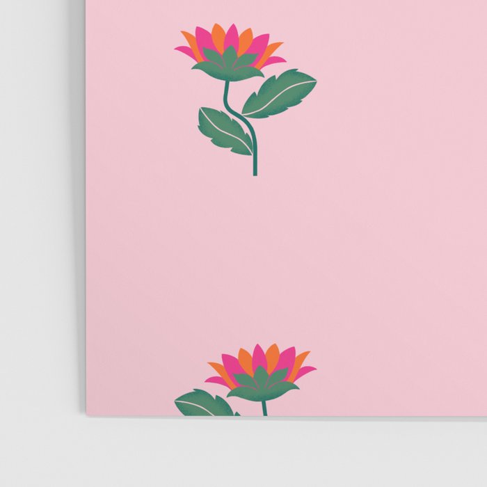 Art Nouveau Single Tropical Flower - Pattern Poster Gallery Image 3