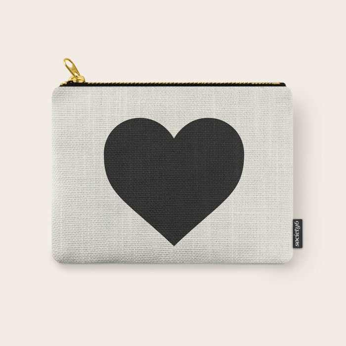Black Heart Carry All Pouch Gallery Image 1