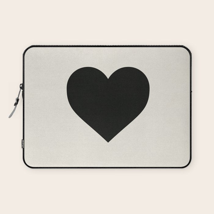 Black Heart Laptop Sleeve Gallery Image 1