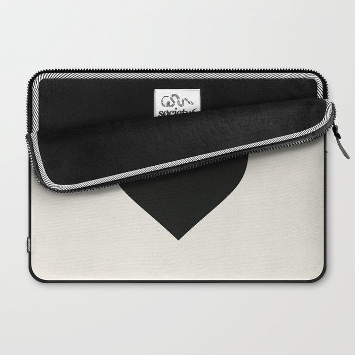 Black Heart Laptop Sleeve Gallery Image 2