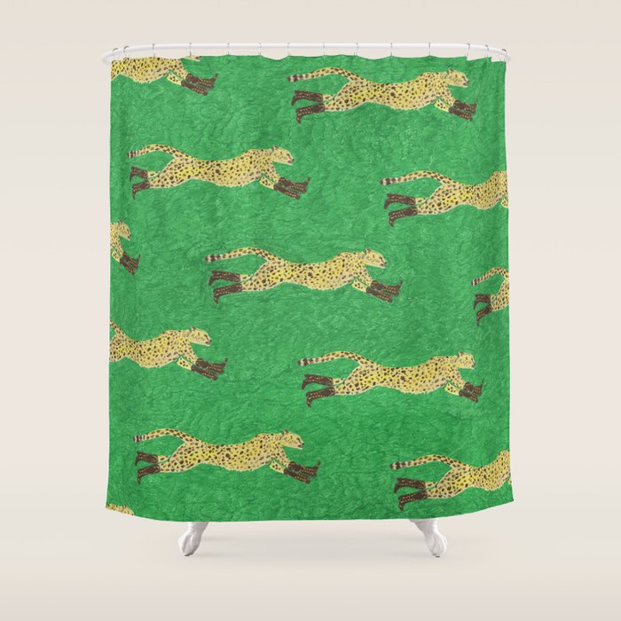 Florence the Cowgirl Cheetah Shower Curtain Gallery Image 1