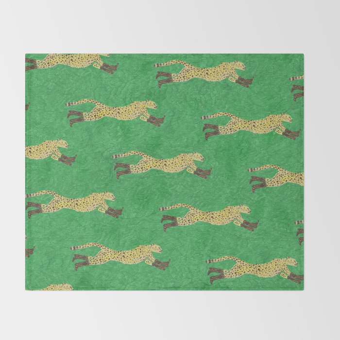 Florence the Cowgirl Cheetah Throw Blanket Gallery Image 2