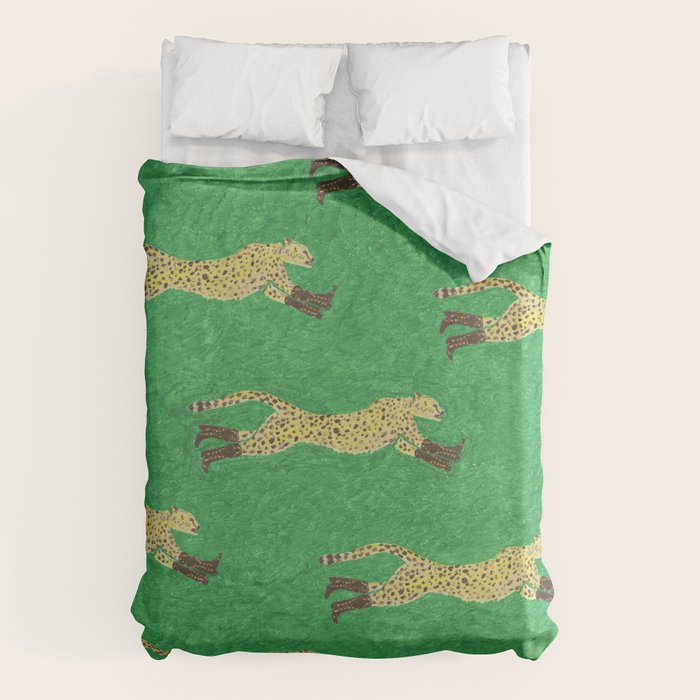 Florence the Cowgirl Cheetah Duvet Cover Gallery Image 1
