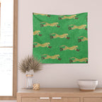 Florence the Cowgirl Cheetah Wall Tapestry Gallery Image 2