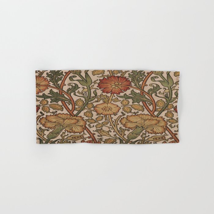 William Morris Rose and Rose, William Morris floral design  Bath Towel Gallery Image 1