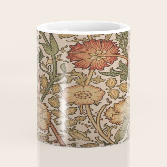 William Morris Rose and Rose, William Morris floral design  Coffee Mug Gallery Image 4