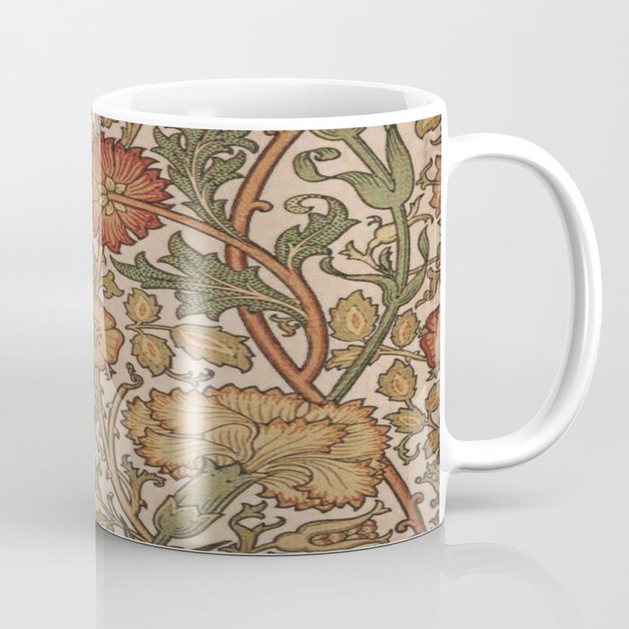 William Morris Rose and Rose, William Morris floral design  Coffee Mug Gallery Image 1